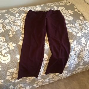 Burgundy dress slack